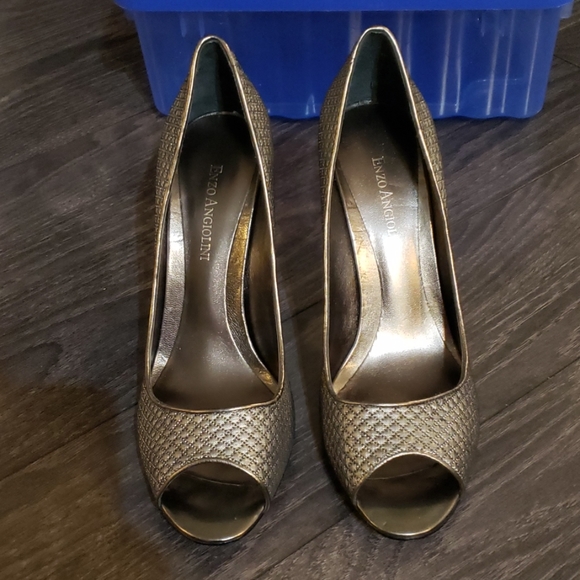 New Enzo Angiolini Eamaylie Peep Toe Pumps - Picture 2 of 7